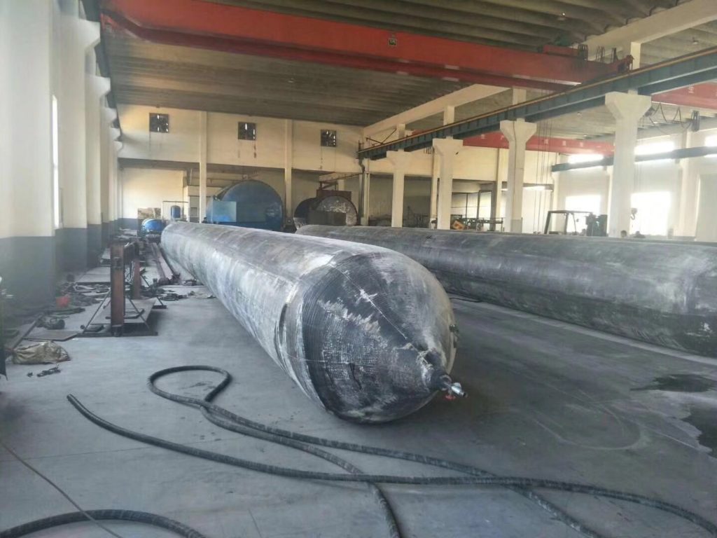 Ship launching airbags for Malaysia shipyard