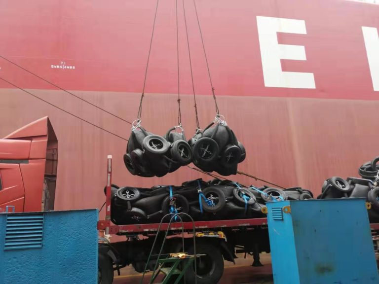 Inflatable fenders for ship berthing and marine protection