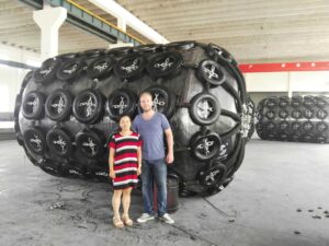 Netherlands client visit for marine fender project communication