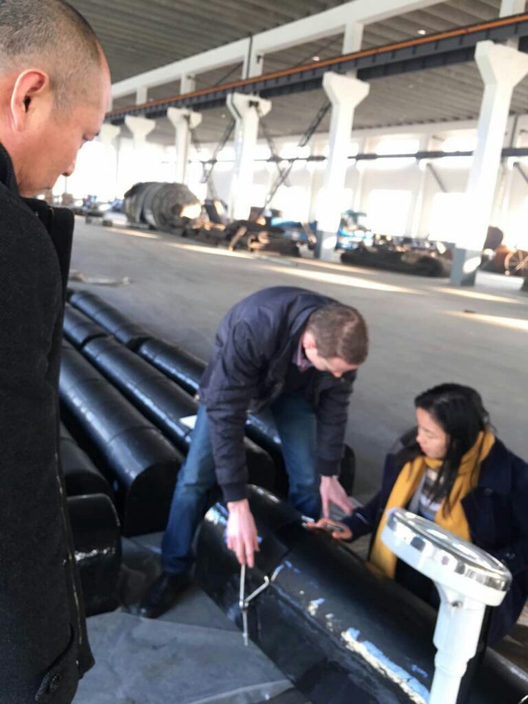 Russia client visiting-foam bow fender