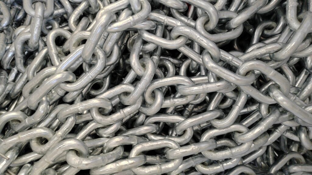 16 mm studless anchor chain for Australian ship project