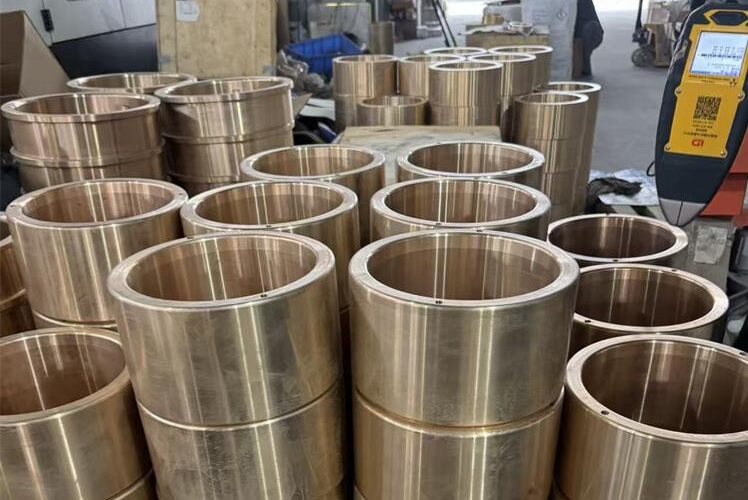 Custom bronze marine components and bushings for vessel and offshore equipment