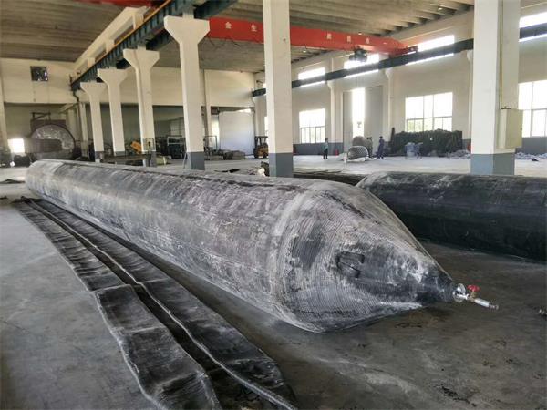 Finished marine ship launch airbag in factory before inspection or delivery