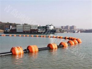 Floating foam buoys used on water for marine pipeline and floating support applications