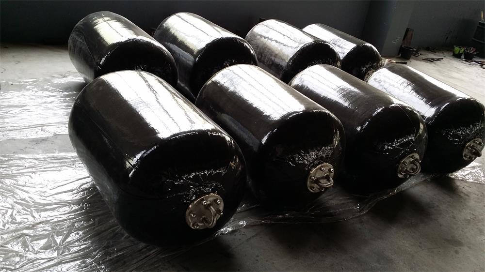Foam filled fenders for temporary mooring and repair berth protection