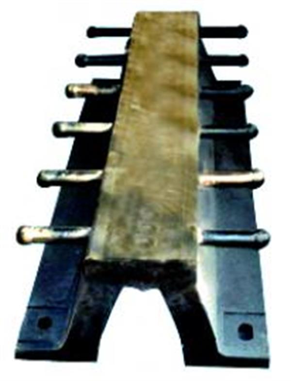 ladder rubber fender with steel rungs, rubber body and fixing base for dock and quay wall protection