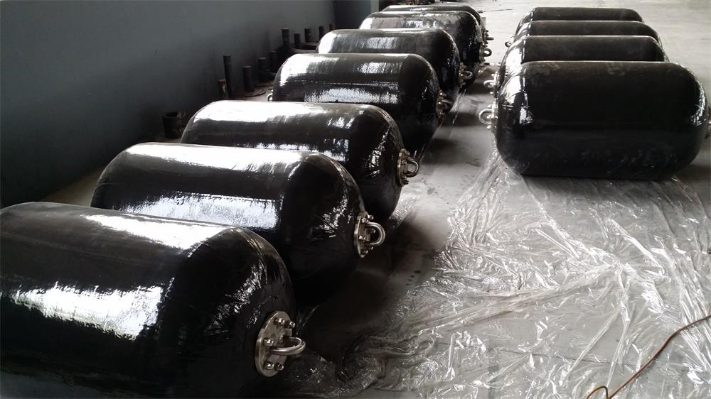 Foam filled fenders for shipyard repair berths and temporary mooring protection