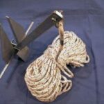 small galvanized boat anchor