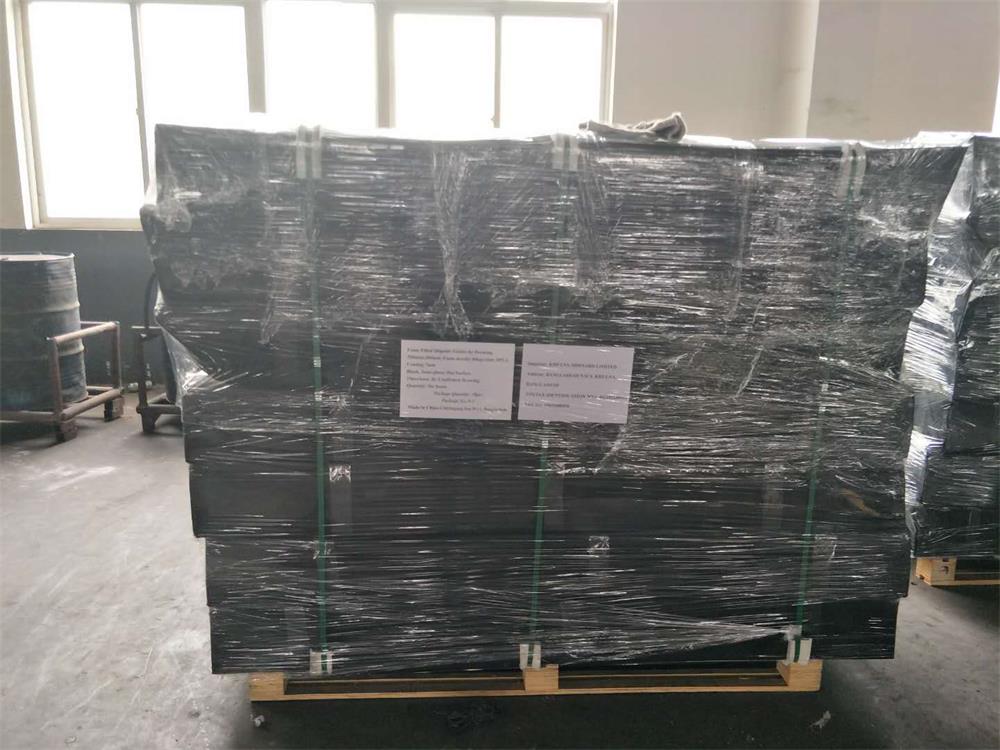 Finished EVA fenders wrapped and prepared for shipment