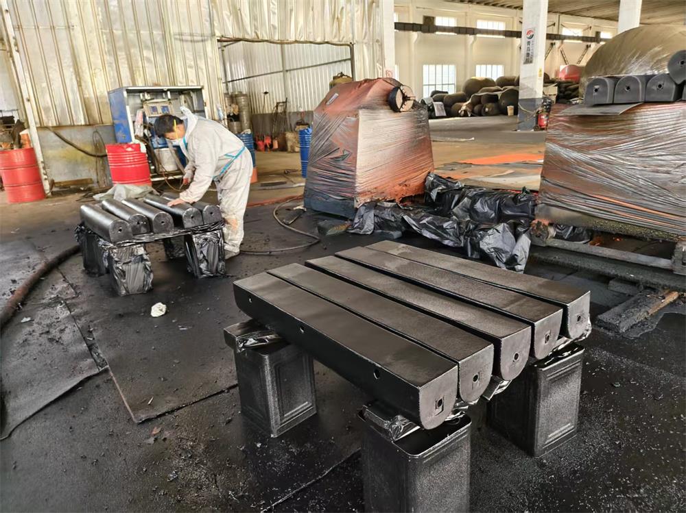 SPUA coating process for D150 EVA foam D fenders