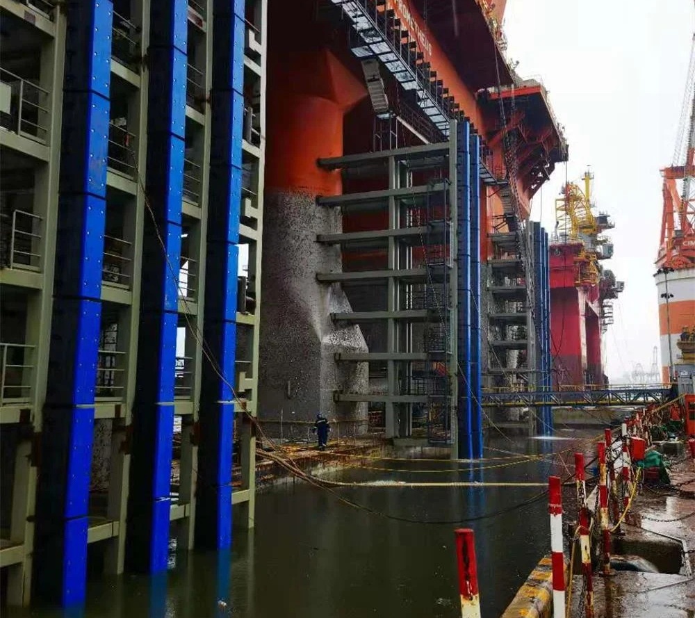 square block rubber fenders for bridge pier protection