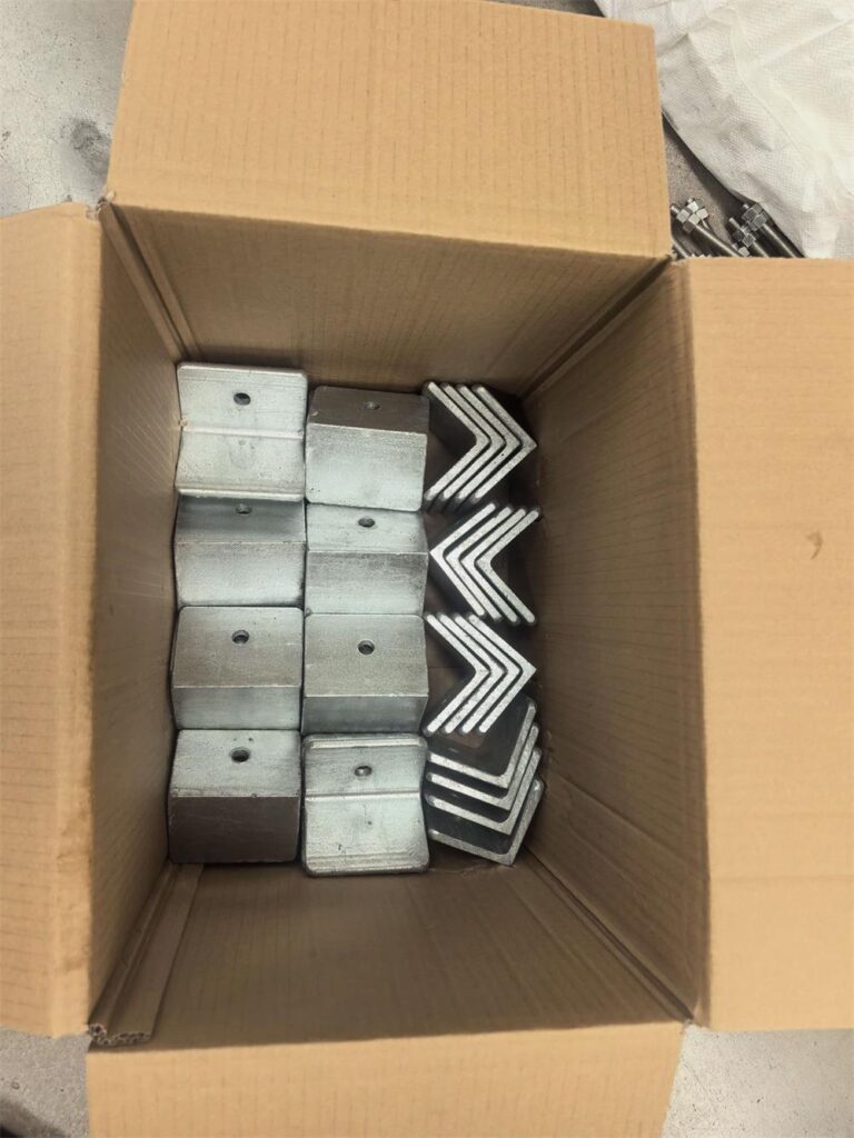 Hot-dip galvanized strap fixing frames for boat bow fender installation